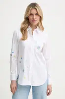 Košile PS Paul Smith dámská, bílá barva, regular, s klasickým límcem, W2R.331B.P21598