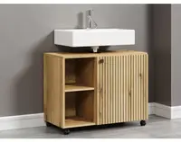 Kúpeľňová skrinka pod umývadlo Pure Bliss 80 cm, dub evoke%