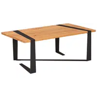 Livetastic KONFERENČNÍ STOLEK, přírodní barvy, černá, dřevo, kov, 110/60/41 cm