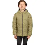 KILPI REBEKI Chlapecká zateplená bunda, světle zelená, velikost