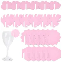 24Pcs 4 Styles Acrylic Wine Glass Charms
