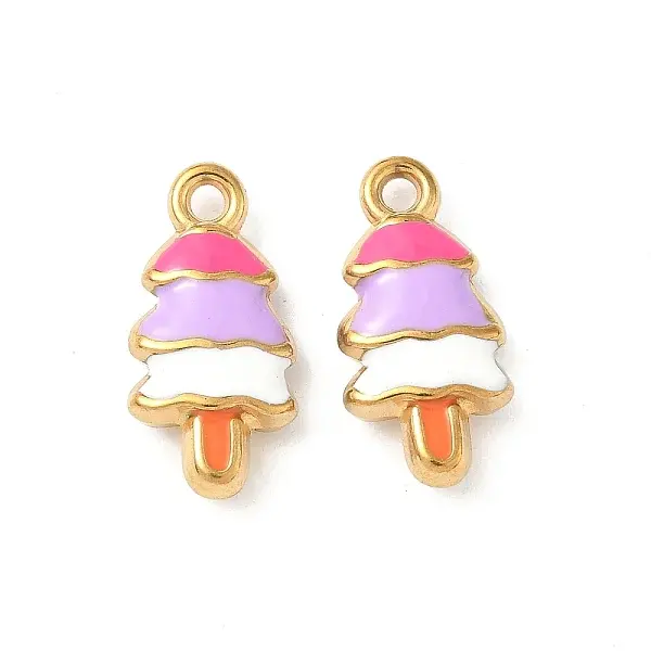 304 Stainless Steel Enamel Pendants