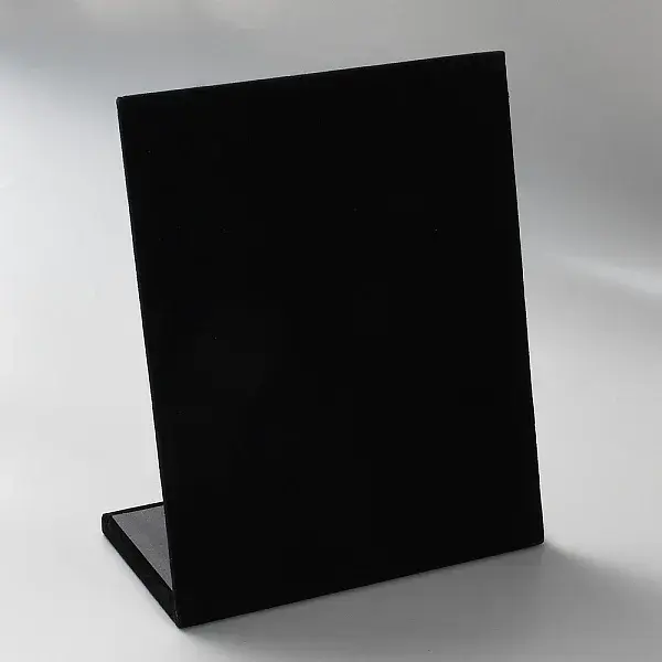 L Shaped Velvet Earring Display Stand Jewelry