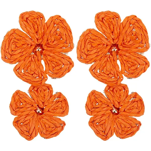 Ally with Raffia Grass Studs Earrings