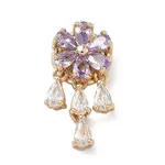 Brass Micro Pave Cubic Zirconia Pendants