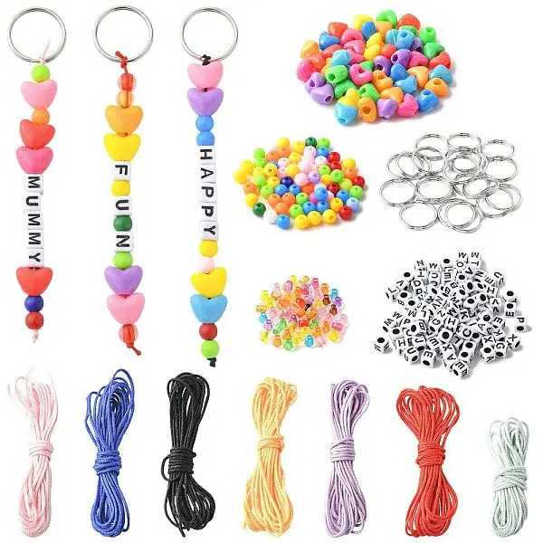 DIY Letter Heart Keychain Making Kits