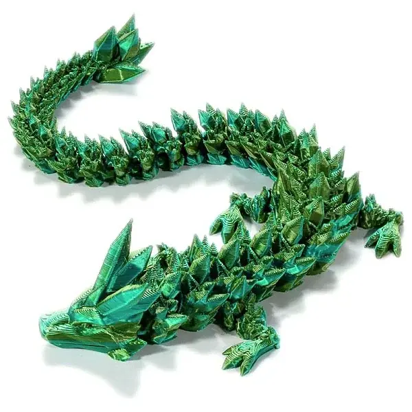 Plastic 3D Printed Dragon Ornaments