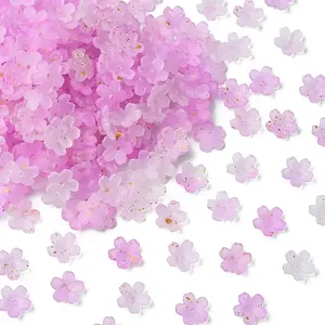 93G Frosted Acrylic Bead Caps