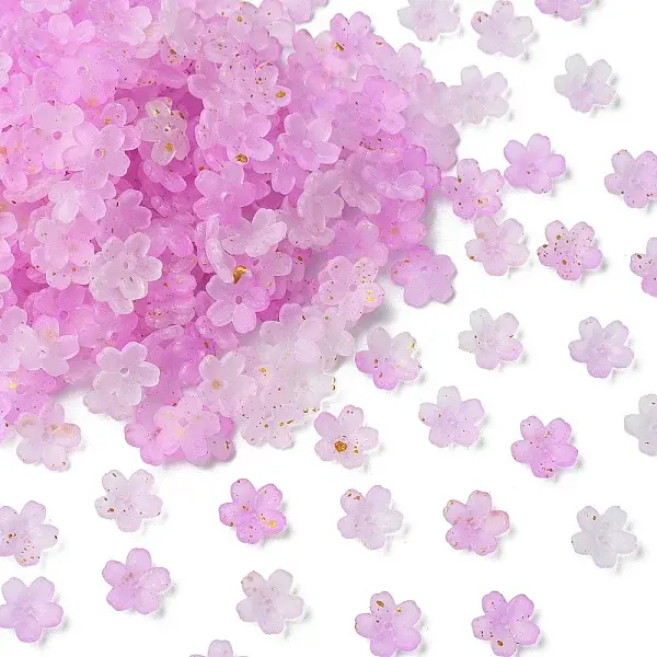 93G Frosted Acrylic Bead Caps