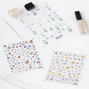 3 Sheets 3 Styles PET Nail Art Stickers