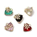 Brass Micro Pave Cubic Zirconia Pendants