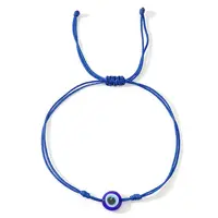Glass Evil Eye Bead Braided Bracelets