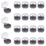 50Pcs Octagonal Transparent Plastic Ring Boxes