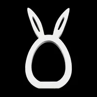 Easter Wood Rabbit Figurines