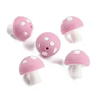 Mushroom Food Grade Silicone Focal Beads