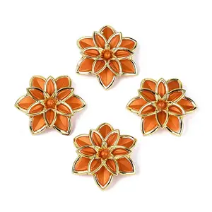 Matte Spray Painted Acrylic Beads