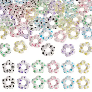 48Pcs 6 Colors Transparent Plastic Bead Frame