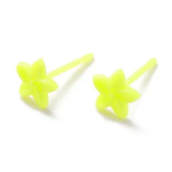 Eco-Friendly Plastic Stud Earrings