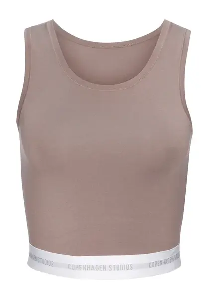 Copenhagen Studios Top  hnedá / biela