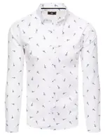 Pánska vzorovaná košeľa Farba tmavosivá DSTREET