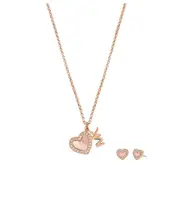 Michael Kors Luxusní souprava šperků MKJ8400SET Love Kors (náhrdelník, náušnice)