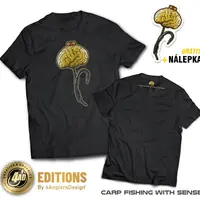 4anglersdesign tričko carp fishing with sense - s