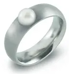 Boccia Titanium Titanový prsten s perlou 0102-15 53 mm