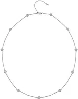 Hot Diamonds Luxusní stříbrný náhrdelník s topazy a pravým diamantem Willow DN130