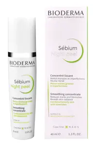 Bioderma Noční pleťové sérum s peelingovým efektem (Sebium Night Peel Smoothing Concentrate) 40 ml