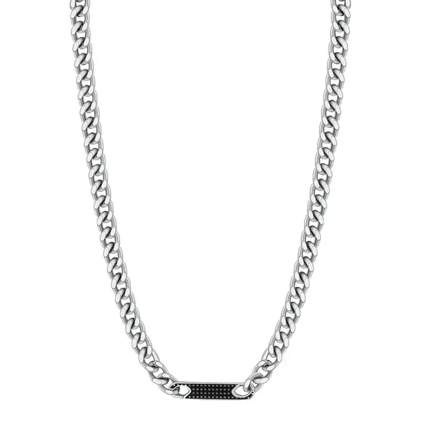 Brosway Nadčasový ocelový náhrdelník pro muže Bullet BBC04 60 cm