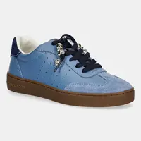 Kožené tenisky MICHAEL Michael Kors Scotty dámské, modrá barva, 43F5SCFS1S.457