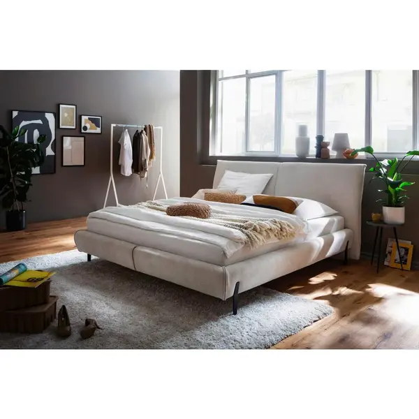 MID.YOU ČALOUNĚNÁ POSTEL, 180/200 cm, krémová