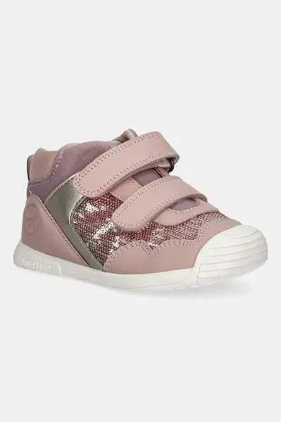 Dětské polobotky Biomecanics růžová barva, 251108