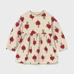 Dívčí šaty Mayoral béžová barva, mini, 2916