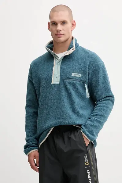 Sportovní mikina Columbia Helvetia II černá barva, hladká, 2090891