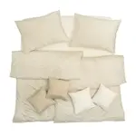 SCANquilt povlečení EXCLUSIVE TENCEL PLUS peříčka béžová 140 x 200/70 x 90 cm