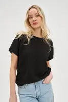 Marisse Women's T-Shirt L-Ts-4654 Black