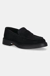 Semišové mokasíny Tommy Hilfiger HILFIGER COMFORT LWT SDE LOAFER