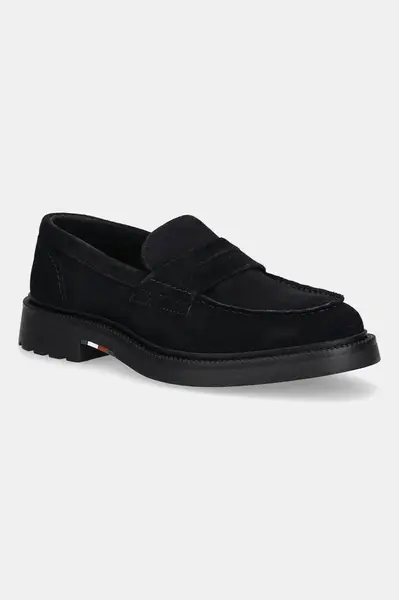 Semišové mokasíny Tommy Hilfiger HILFIGER COMFORT LWT SDE LOAFER