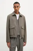 Vlněná bunda BARENA VENEZIA Capospalla Magan hnědá barva, přechodná, CSU5234.444