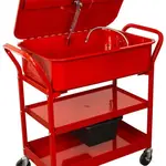 Torin BIG RED Pojízdný mycí stůl, objem 75 litrů, pro čištění dílů