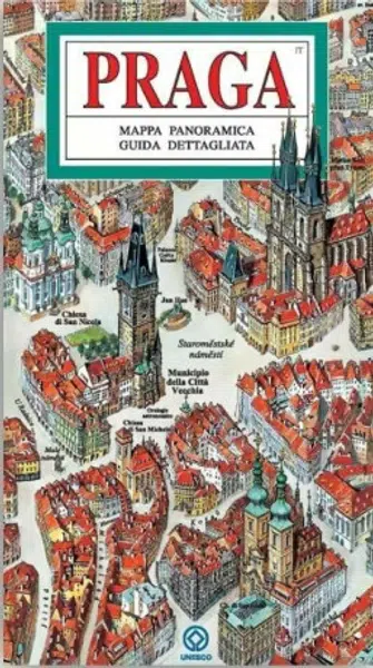 Praha - Panoramatická mapa / italsky - Tomáš Rygl, Anton Corbijn