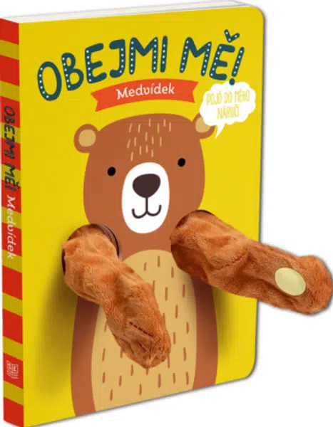 Maňásková knížka Obejmi mě! Medvídek
