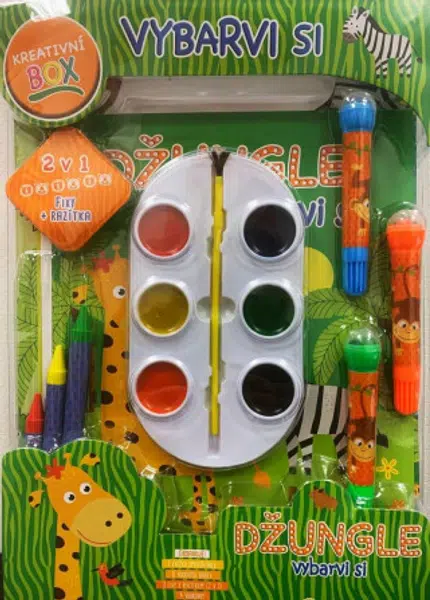 Kreativní box - Vybarvi si - Zvířata v Džungli