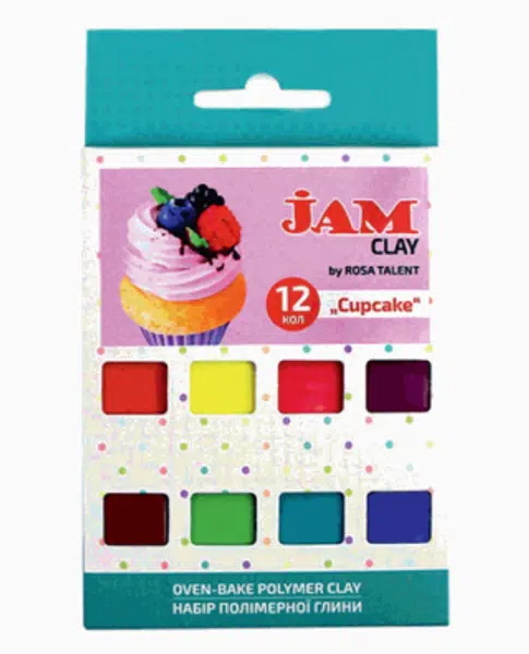 Polymerová hmota Rosa Talent – sada 12x20g Cup cake