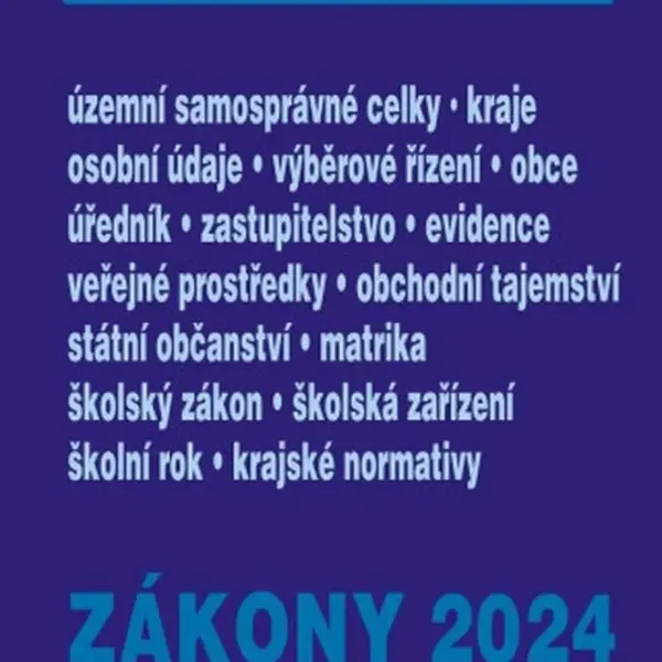 Zákony V 2024 – Veřejná správa, Školství