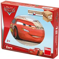 Dřevěné kostky Cars ve světě – 12 kostek - Disney Pixar