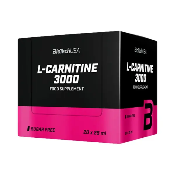 BioTech USA L-Carnitine Ampule 3000 mg 20 x 25 ml citrón