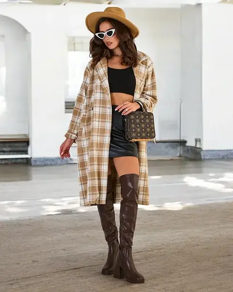 Resti Women's checkered coat