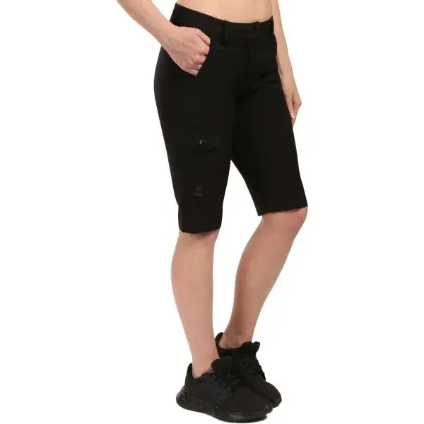 KILPI SYLANE Dámske outdoorové krátke nohavice, čierna, veľkosť